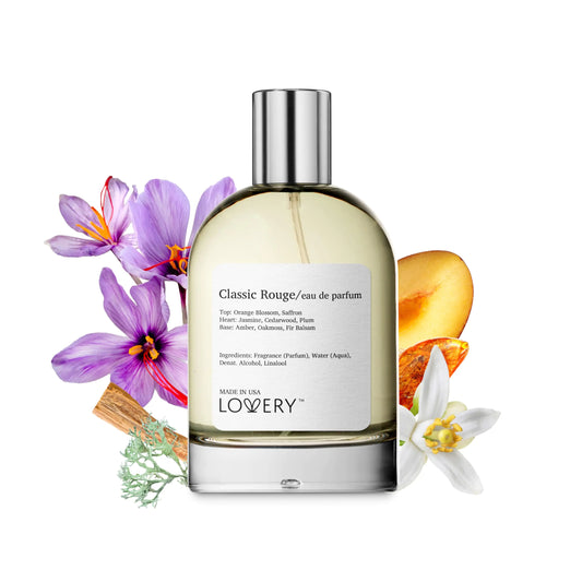 LOVERY Classic Rouge Eau de Parfum Inspired by B.accarat R.ouge 540 Long Lasting Perfume for Women & Men Clean Fragrance Perfume Spray 100ml Perfumes for Women Birthday Gifts - USA