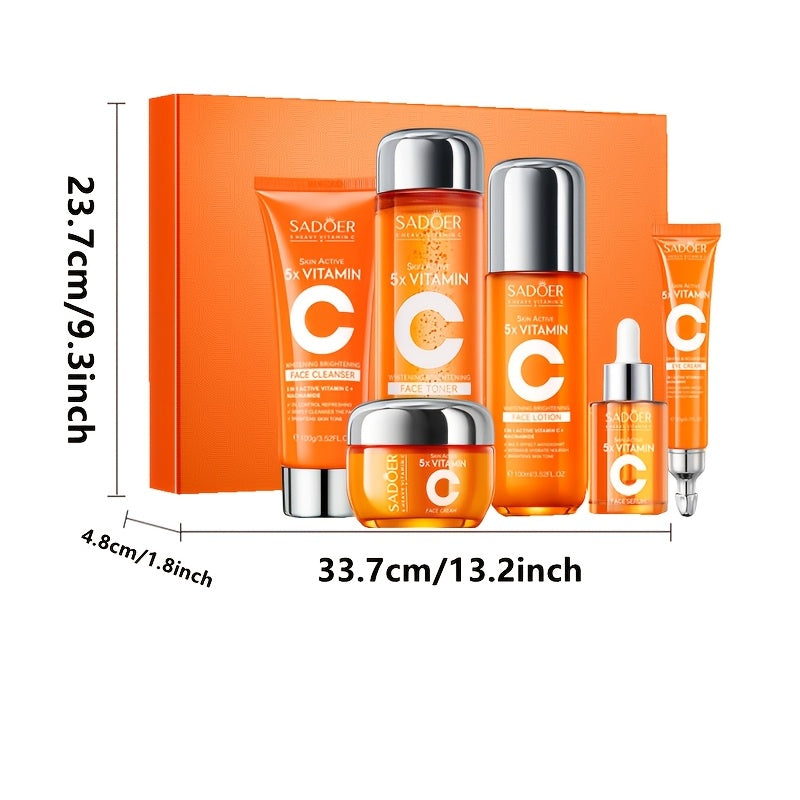 Vitamin C Hydrating Facial Skincare Set (5-in-1)-3