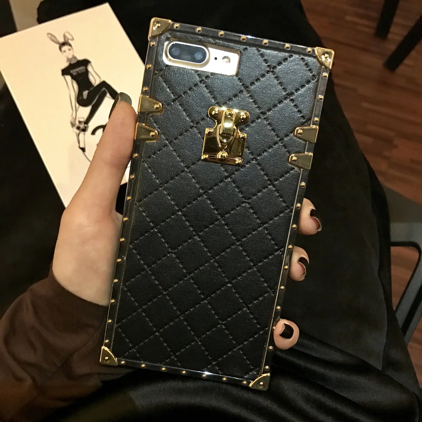 Diamond Pattern Leather Phone Case for iPhone 11 Pro Max