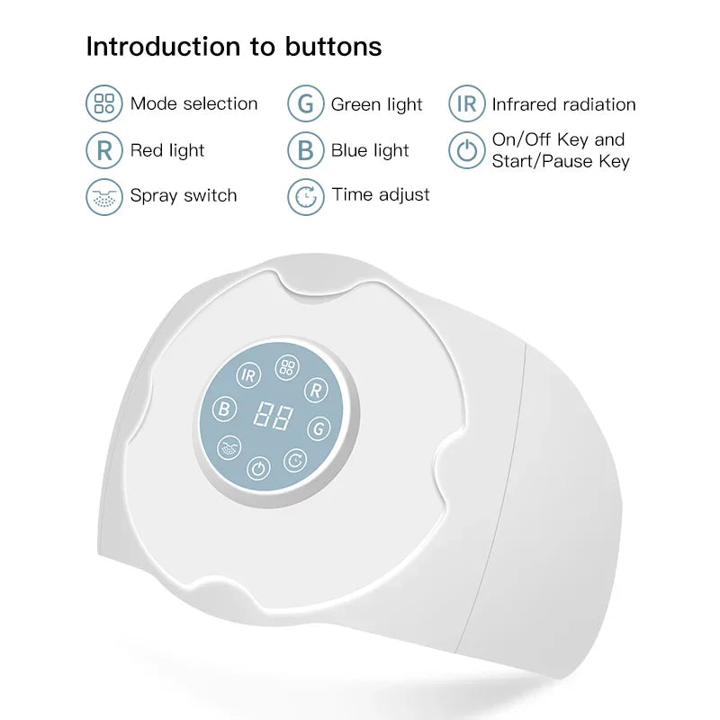 Upgraded 7-Color LED Photon Nano Spray - Moisturizing Face Spa-3