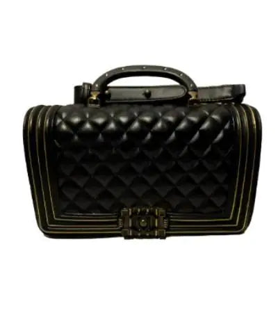 Luxury Crafted Front Flap Bag With Handle