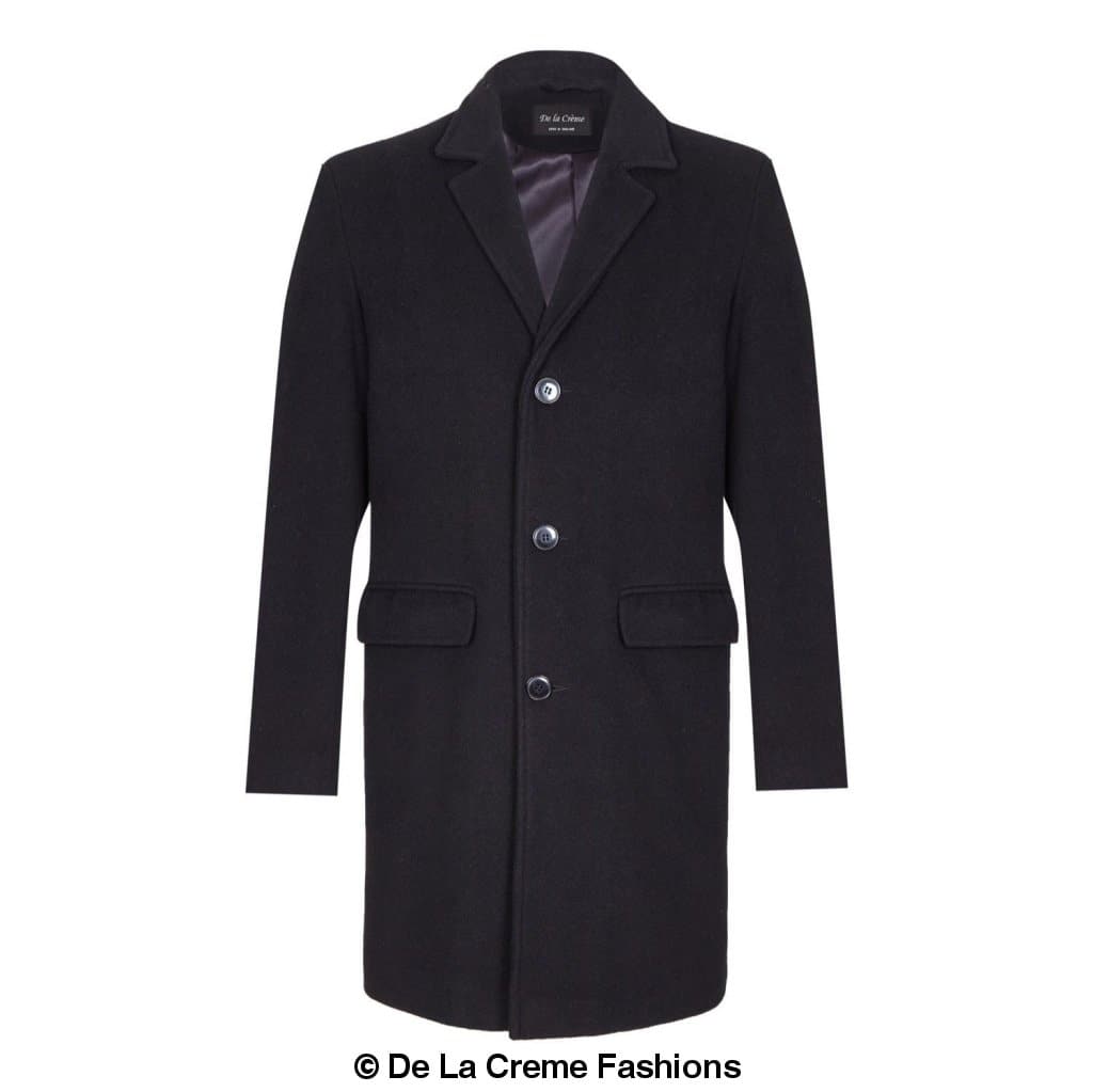 De LaOvercoat Creme MAN - Men's Single Breasted Wool Mix