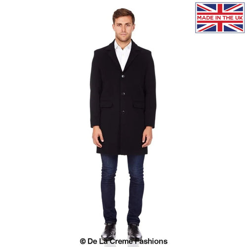 De LaOvercoat Creme MAN - Men's Single Breasted Wool Mix